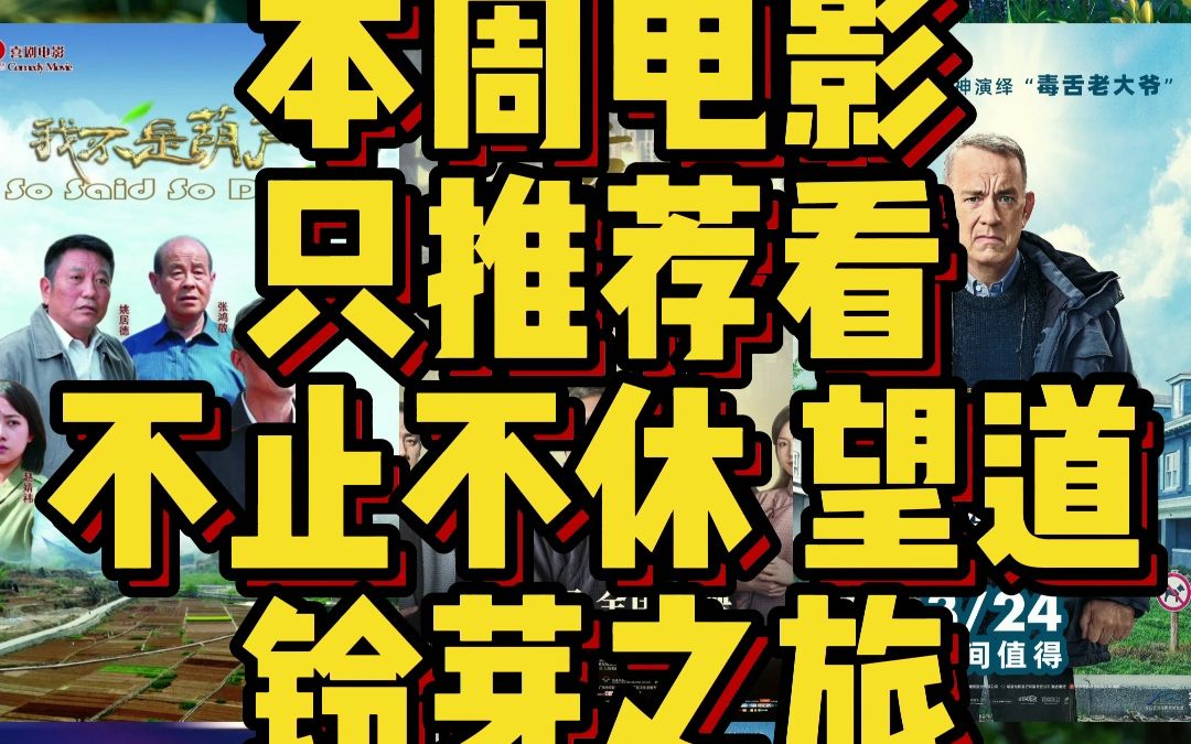 本周值得看的电影 只有不止不休 望道 和铃芽之旅 其他的可以绕过#不止不休 #张颂文 #电影望道 #电影铃芽之旅 #新海诚哔哩哔哩bilibili