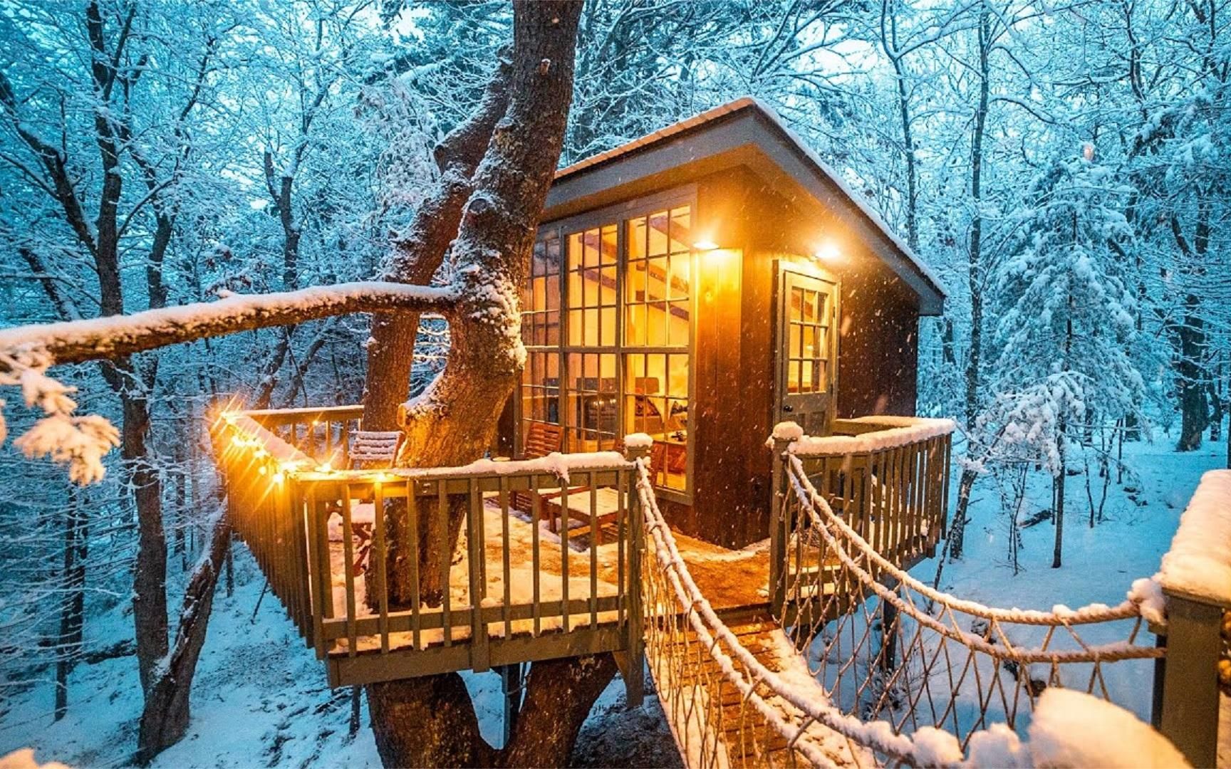 [图]极北森林中的醉美雪屋，在里面居住上一天，恍如坠入人间仙境！