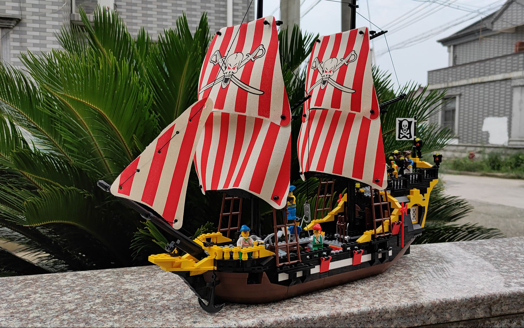 重启儿时记忆试玩启蒙积木308海盗船弥补童年的遗憾