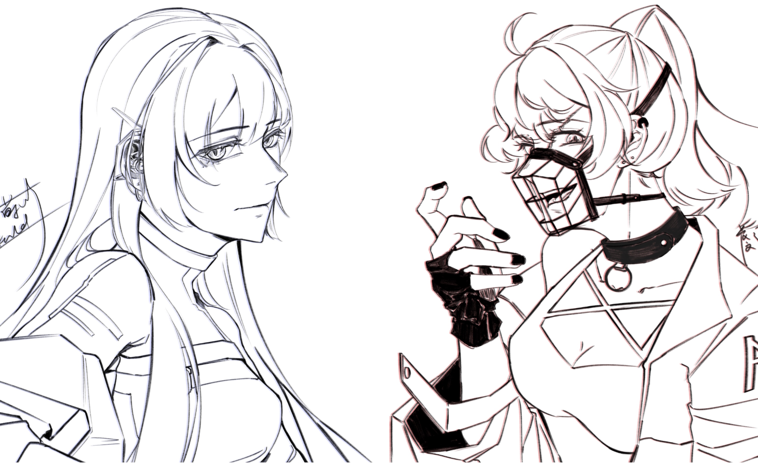 【procreate】自古红蓝