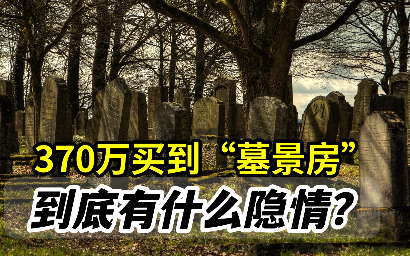 370万买到“墓景房”!2022年度最悲催业主到底有什么隐情?哔哩哔哩bilibili