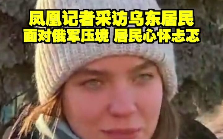 凤凰记者采访乌东居民 面对俄军压境 居民心怀忐忑哔哩哔哩bilibili