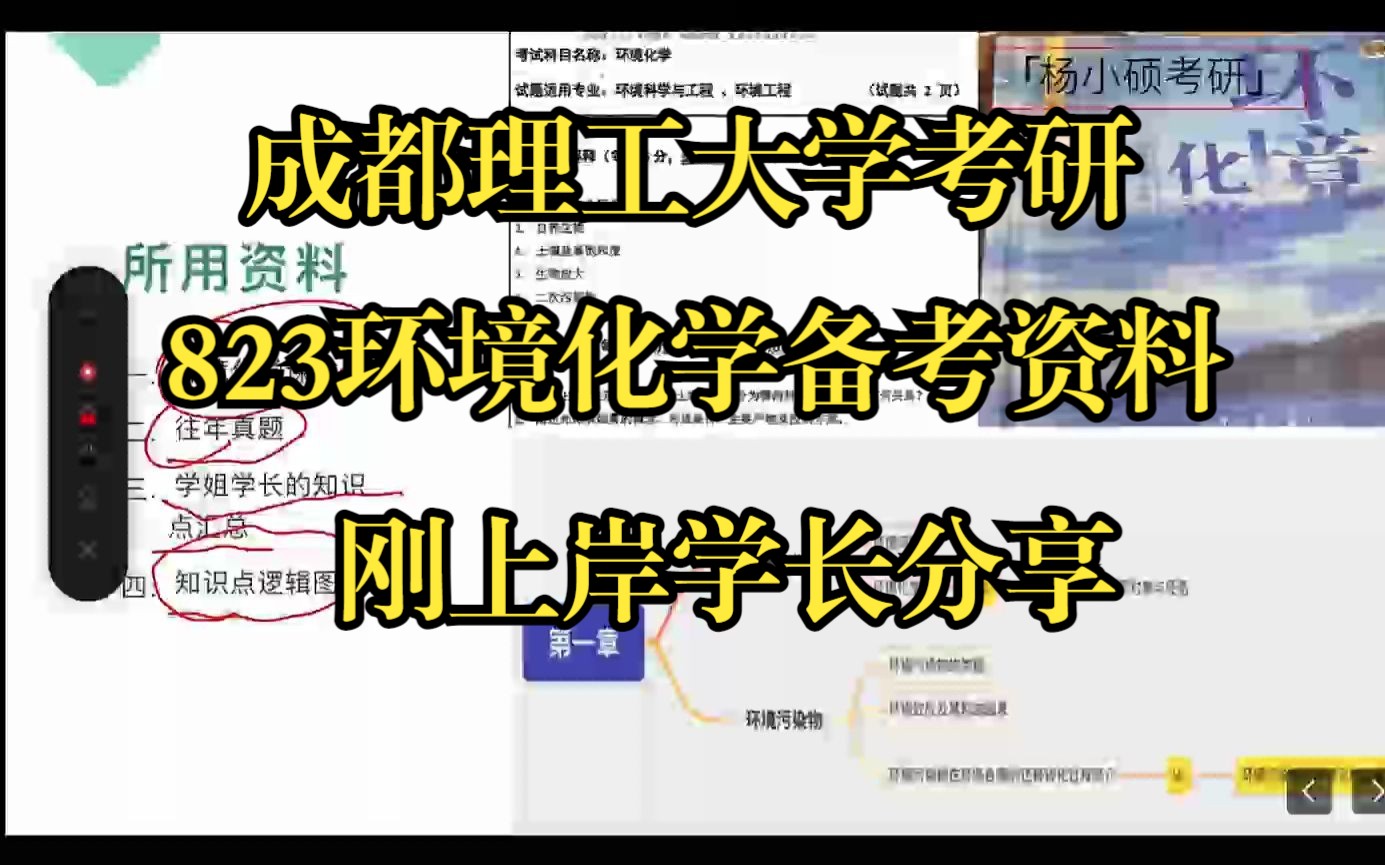 24成都理工环境工程考研823环境化学专业课资料与真题难度刚上岸学长扬小硕考研分享哔哩哔哩bilibili