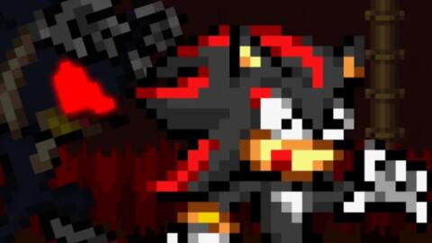 Halloween Special Shadow VS Sonic EXE (Sprite Animation)_哔哩哔哩_