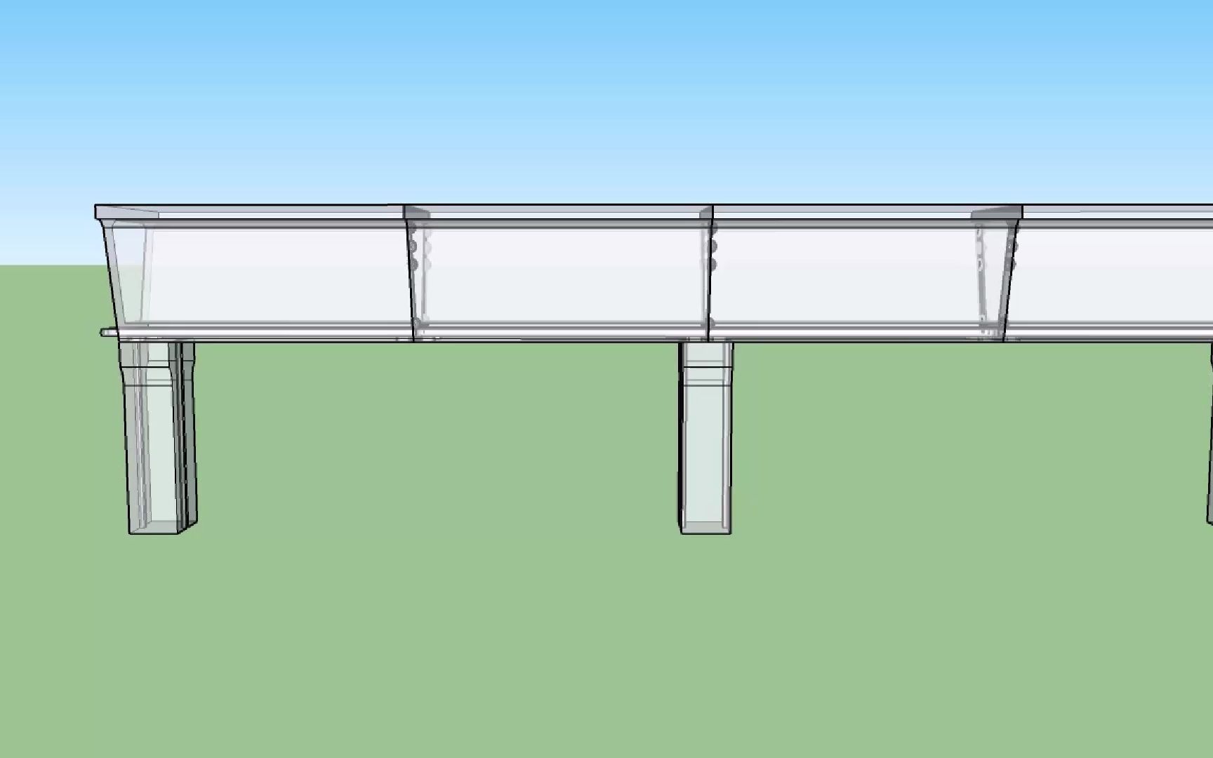无腹筋梁透视展示