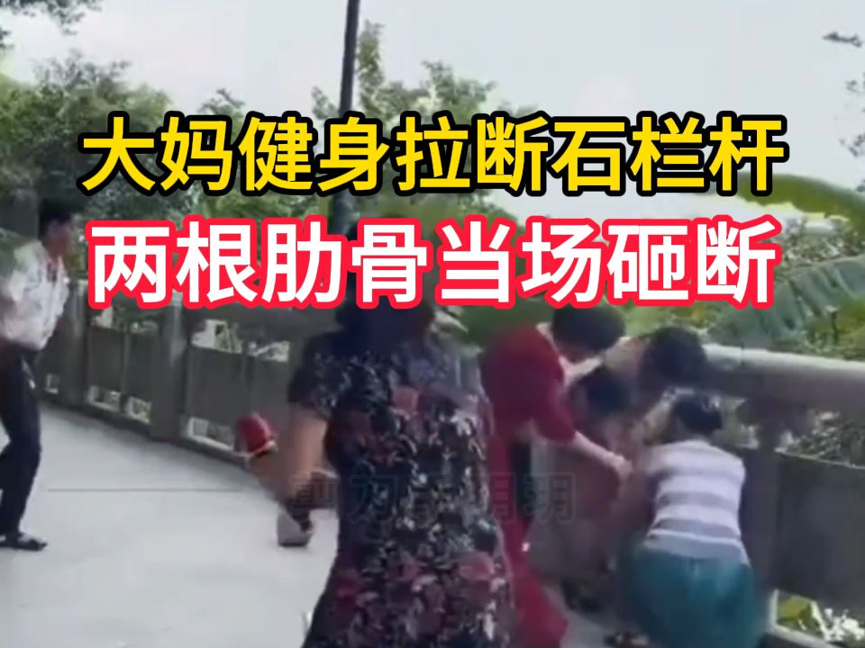 沈阳大妈翻护栏身亡图片