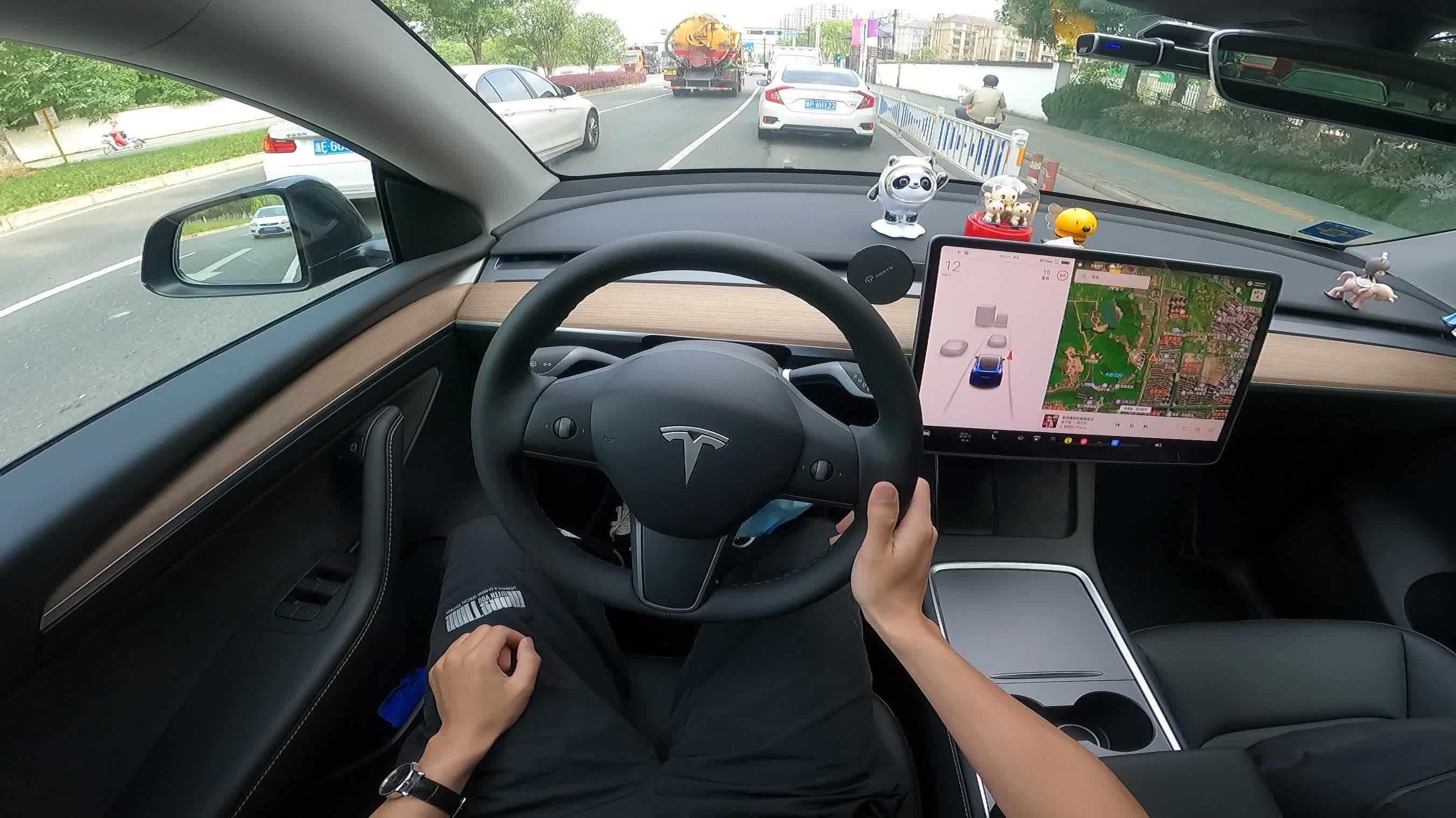 202267特斯拉modely第一视角带你日常溜车
