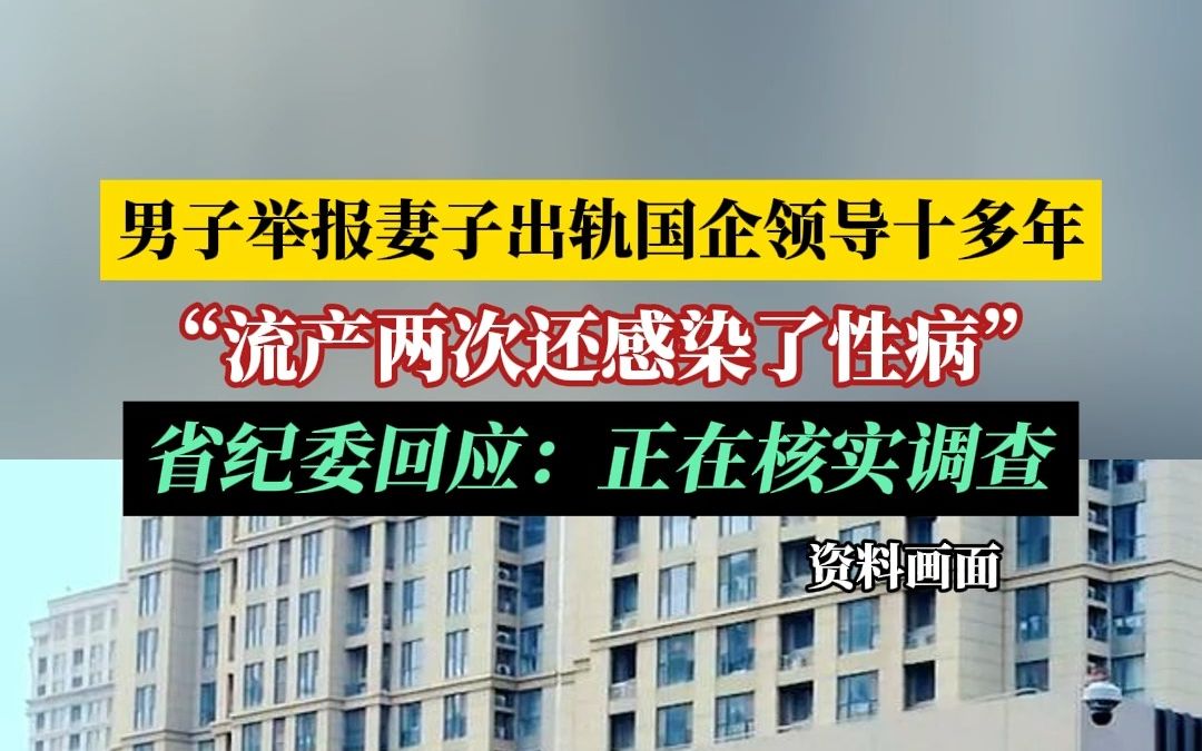 男子举报妻子出轨国企领导十多年,省纪委回应:正在核实调查哔哩哔哩bilibili