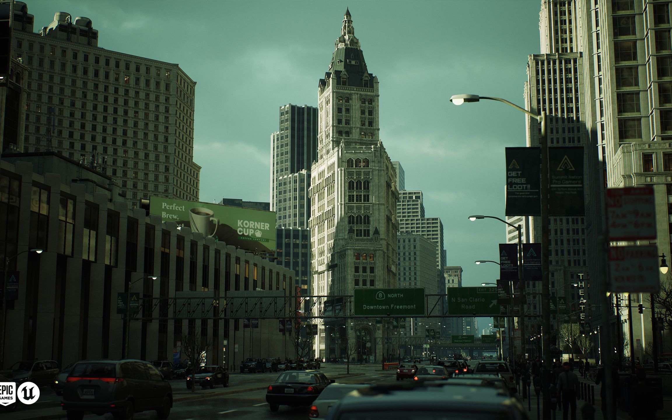 《黑客帝国4:矩阵重启》ue5场景渲染图欣赏