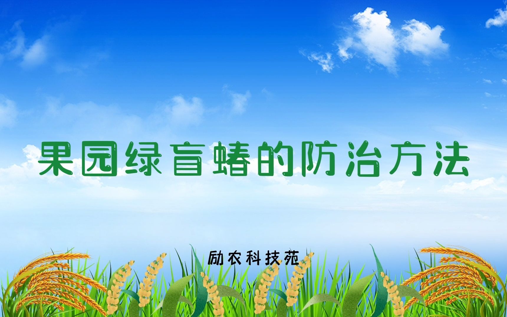 果园绿盲蝽的防治方法