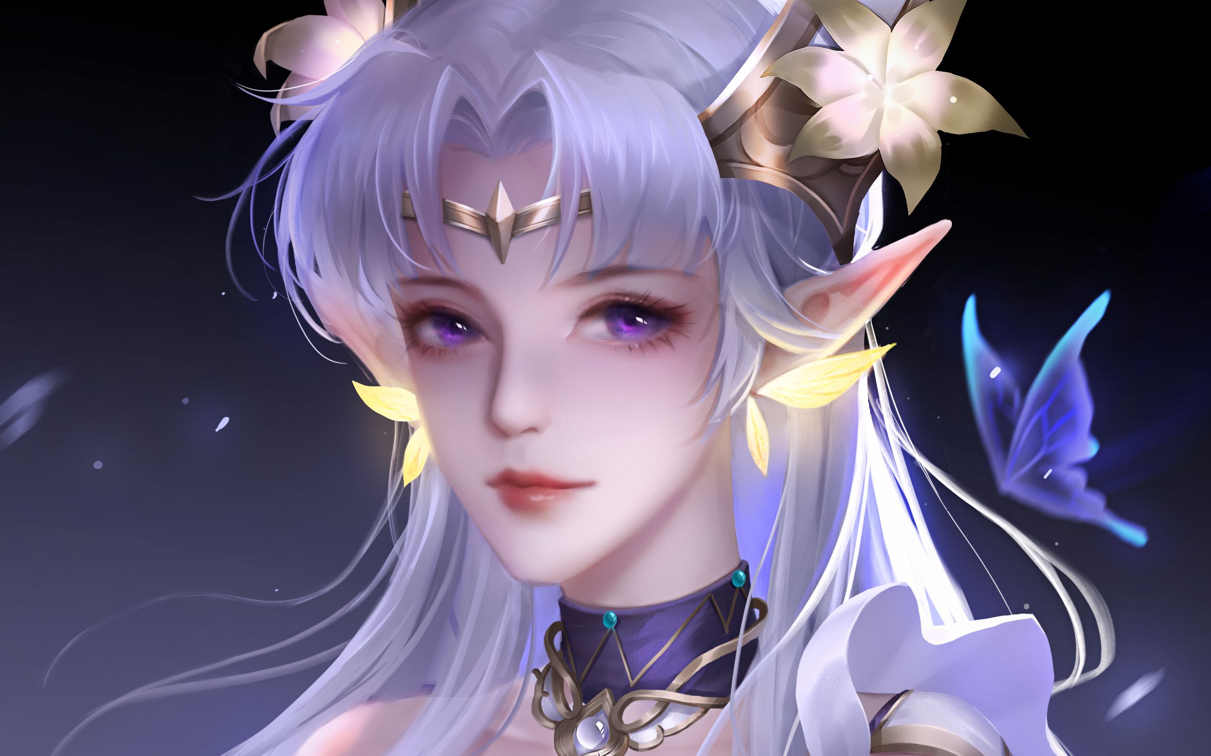 cg 厚涂 女头像收尾06