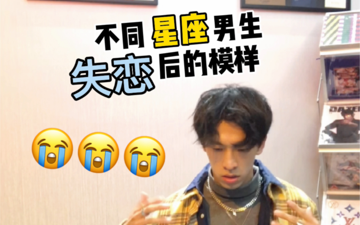 不同星座男生失恋后的模样哔哩哔哩bilibili