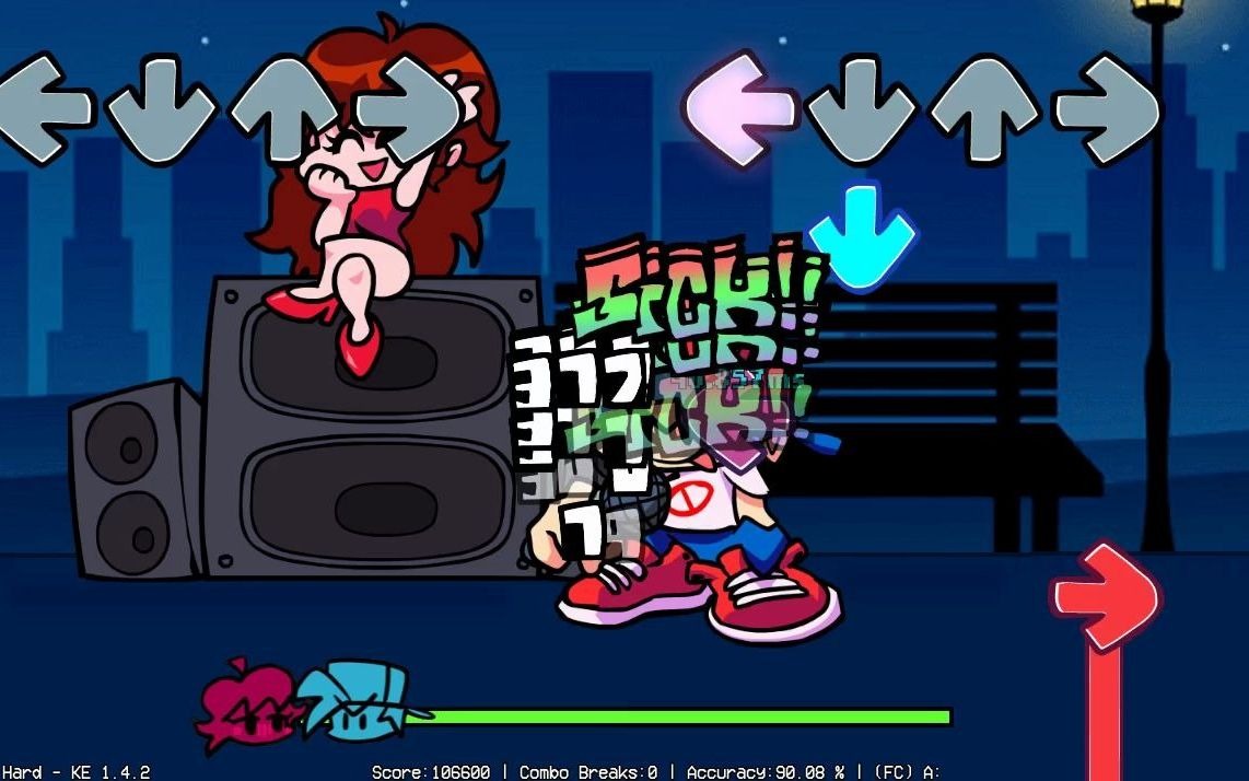 【friday night funkin】date with girlfriend全阶段fc通关(隐藏曲4