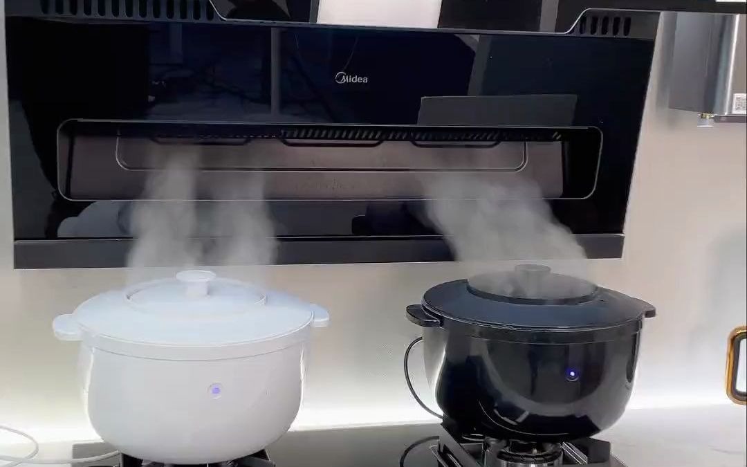 美的无烟感烟机 #美的蒸汽洗油烟机 #美的蒸汽洗天天用新机