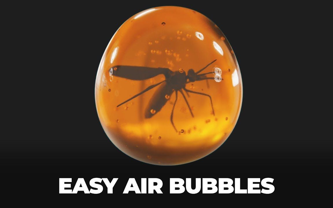 iblender中文版插件琥珀建模空气气泡easyairbubblesblender插件教程