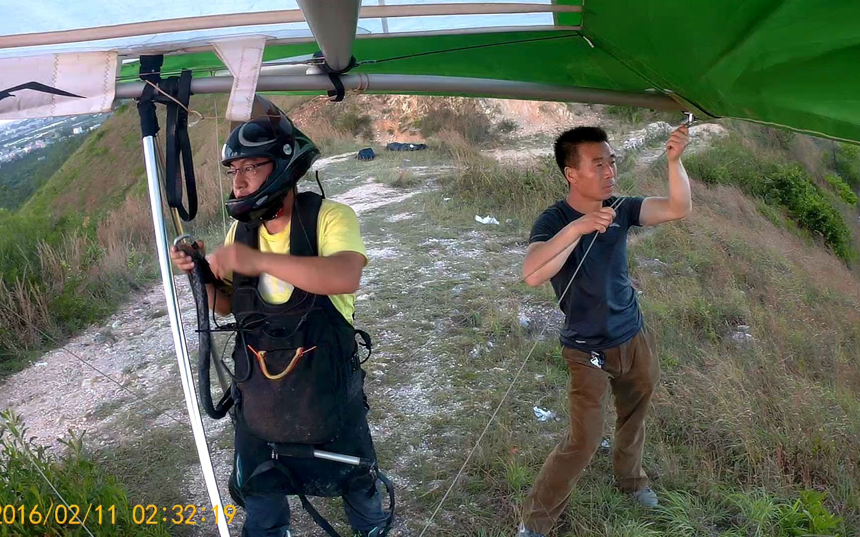 16年无动力三角翼茂名飞行