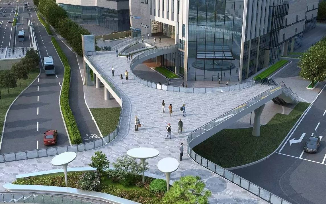 视频做题03——城市空中连廊!