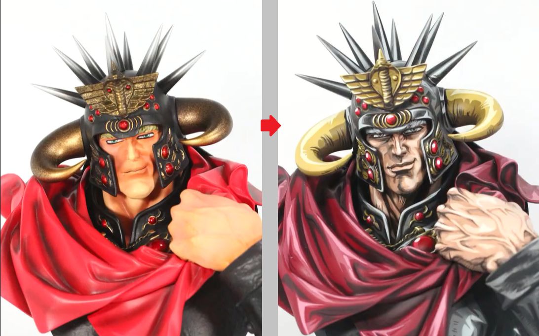 活动  【北斗神拳】二次元笔重绘拉奥手办,线条分明,整个人物瞬间活