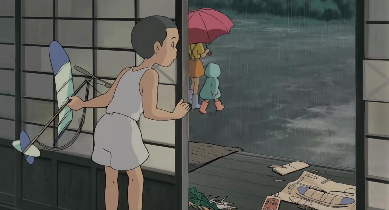 【龙猫片段/宫崎骏】小凯给小月小梅雨伞,很霸道的给伞方式,笑死我了