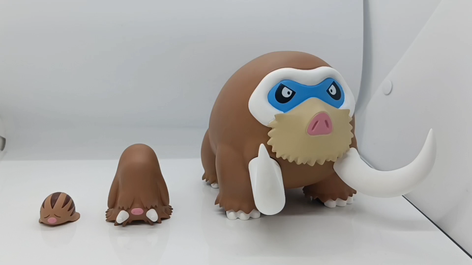 宝可梦模型小山猪长毛猪象牙猪1比20比例世界