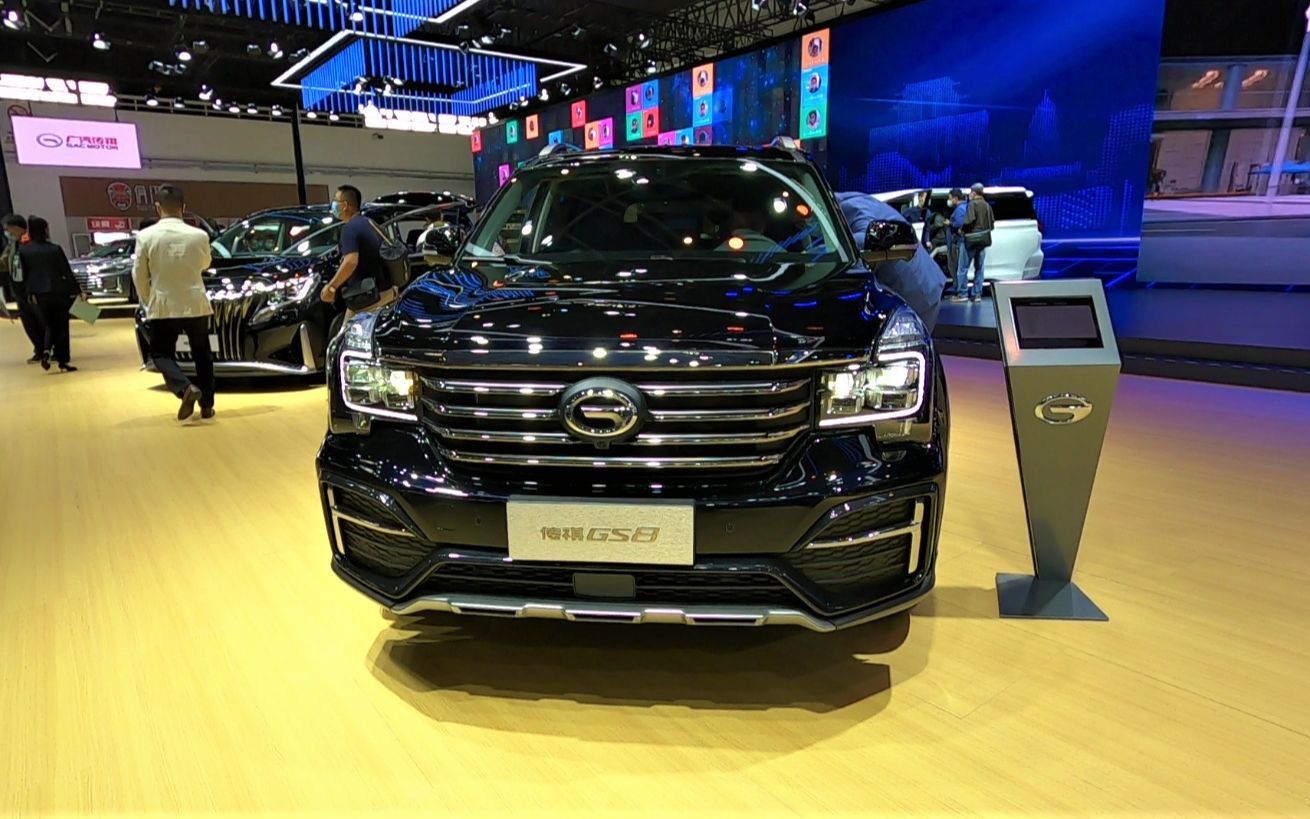 2021款广汽传祺gs8车展视频全方位了解后就知道有多霸气