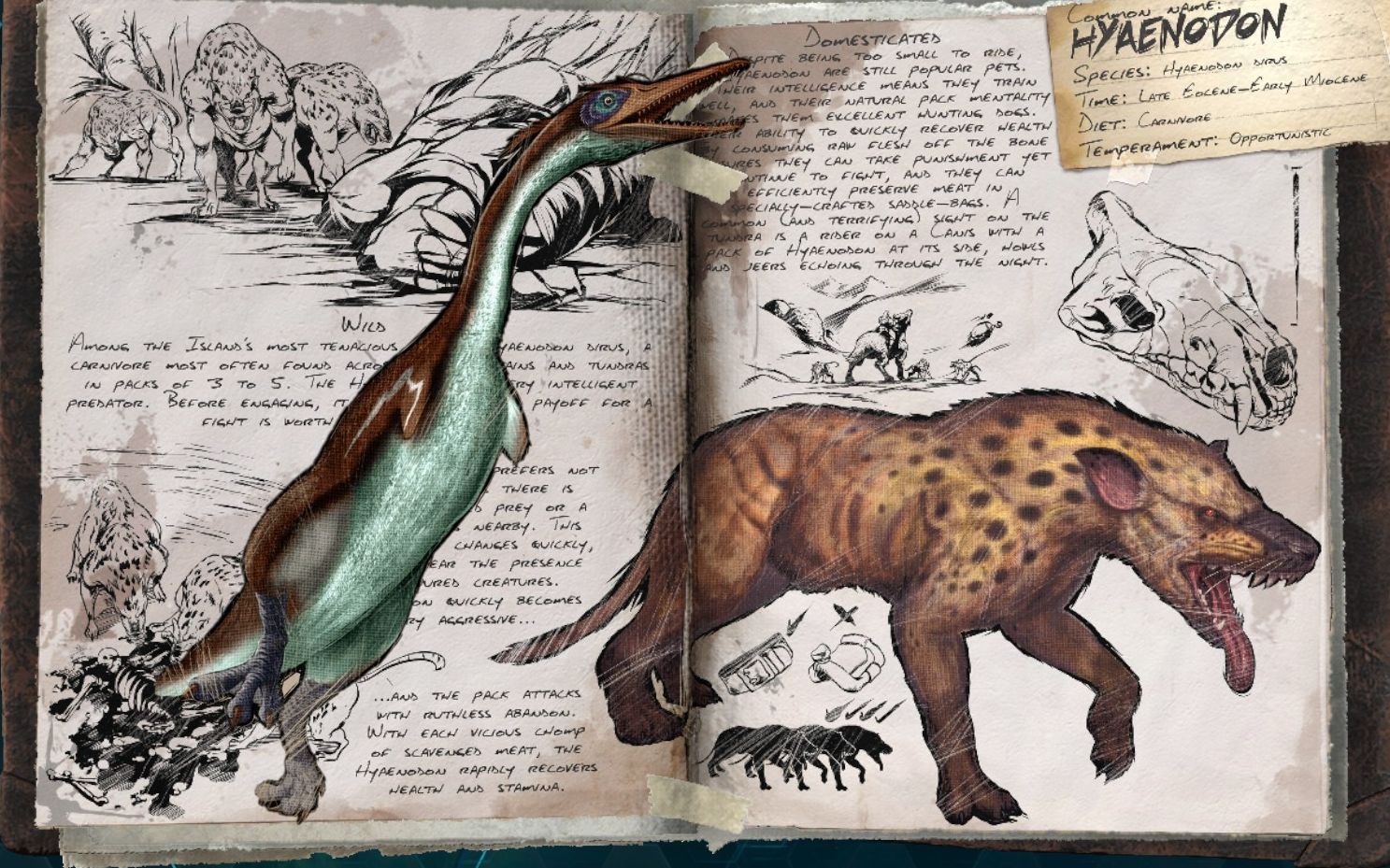 【方舟生存进化】标本日记:黄昏鸟&鬣齿兽