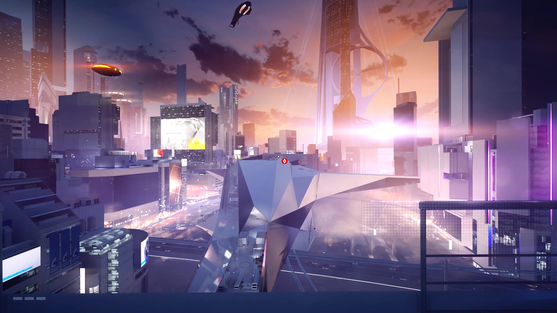 镜之边缘催化剂开场的一幕游戏世界里最美场景之一