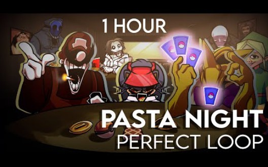 [图]（原作者Lanka）Pasta Night (1 HOUR) Loop| FNF: Hypno's Lullaby | Friday Night Funkin'