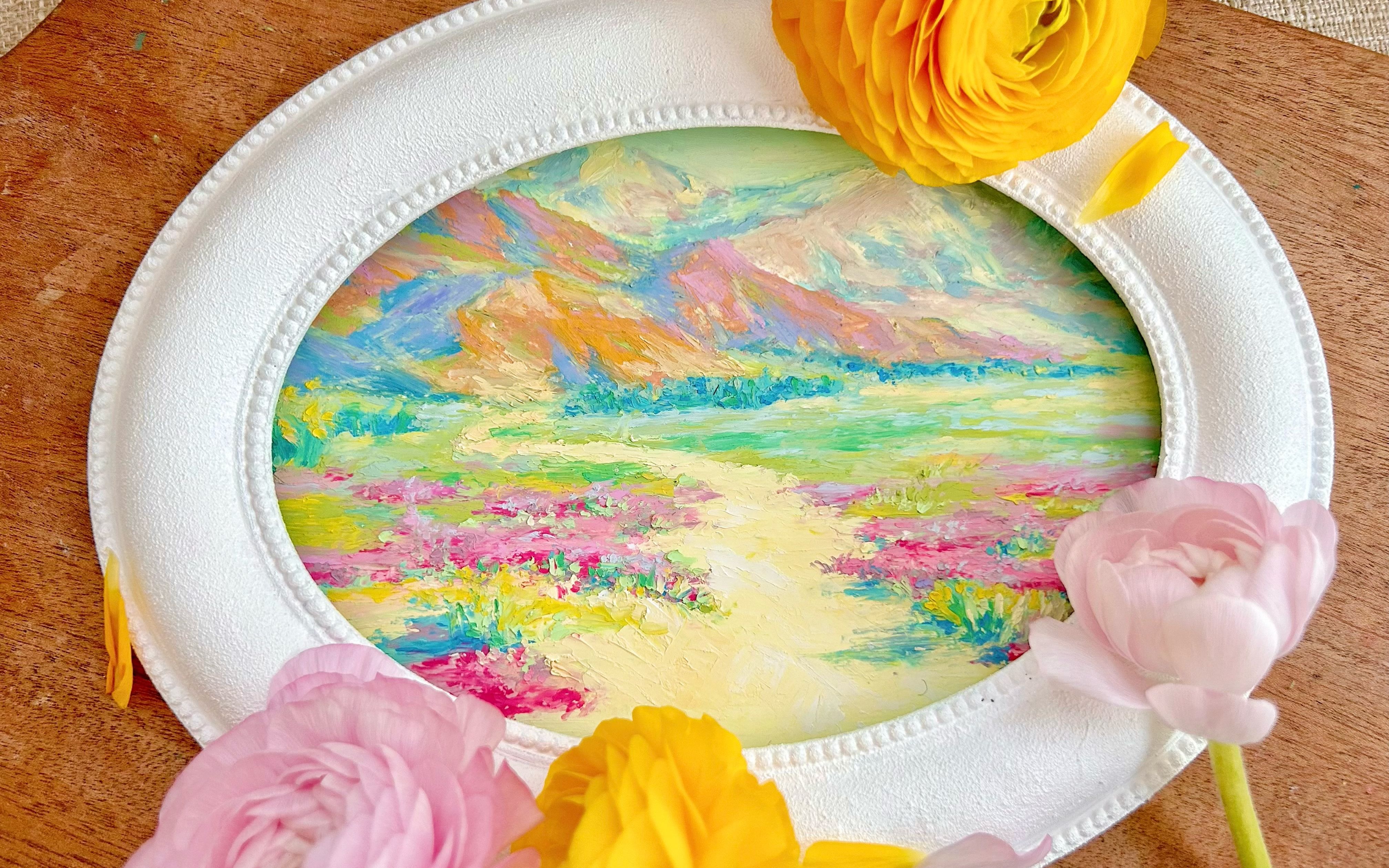 油画棒丨画下这遍山遍野的烂漫丨期待春天