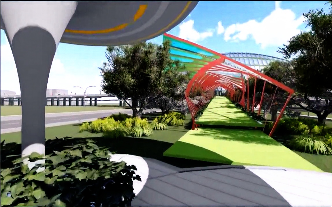 上海理工大学2018届环境设计专业毕业设计慢生活高架桥下慢行交通空间