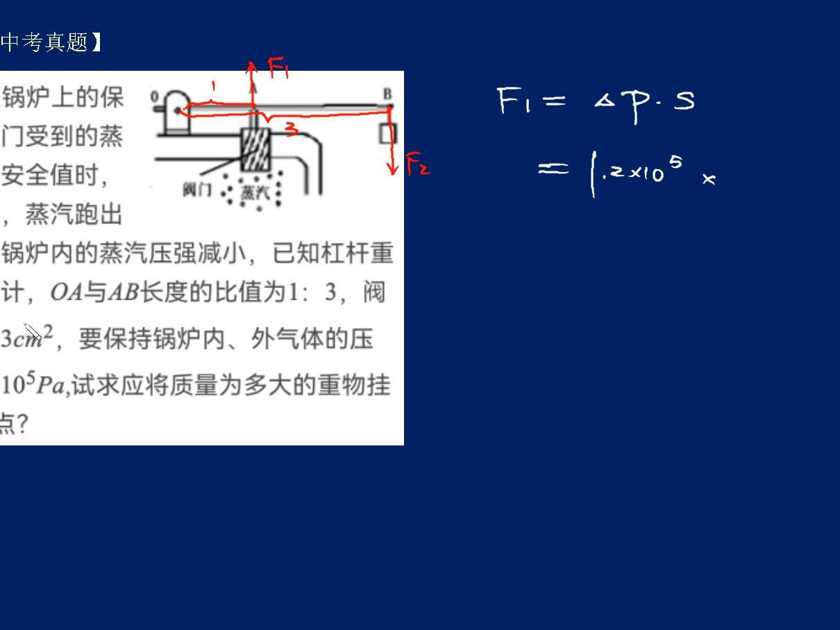 0128压强,大气压强,04年天津中考真题,高压锅