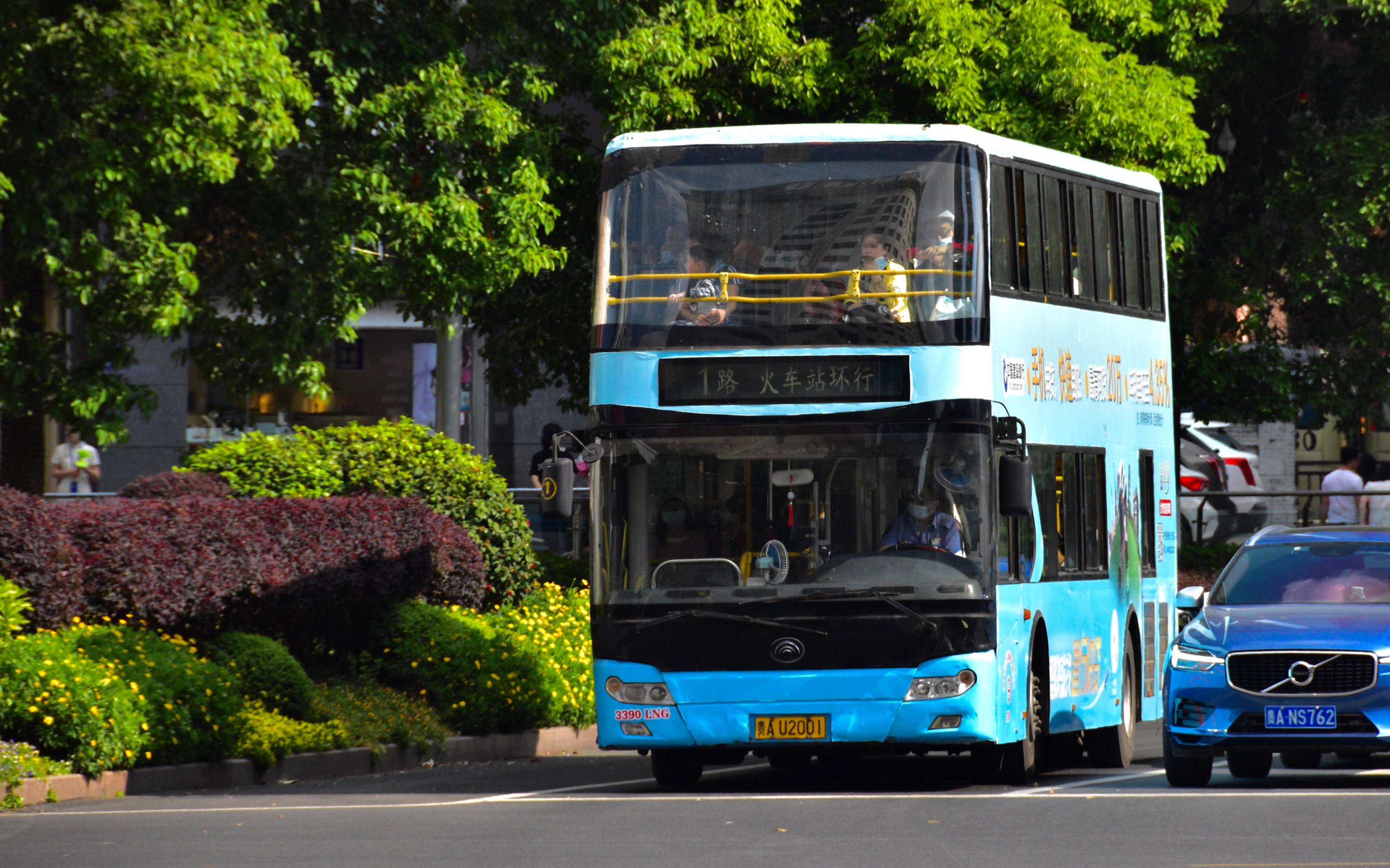 【来自2008年的双层巴士】贵阳公交1路zk6116hgs(2008款) 自编号3390