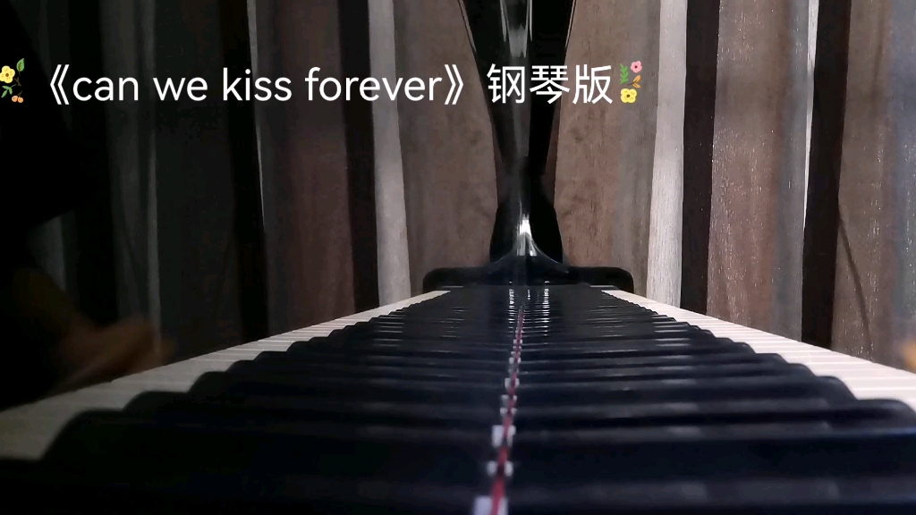 [图]到暑假了，更新个《can we kiss forever》钢琴版