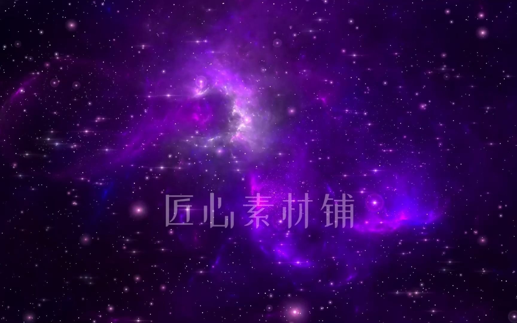 0120 紫色粒子星云宇宙星空银河太空LED大屏背景 4K可商用高清视频素材哔哩哔哩bilibili