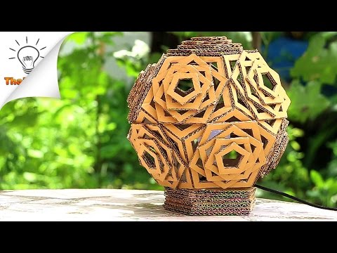 diy美丽的纸板灯