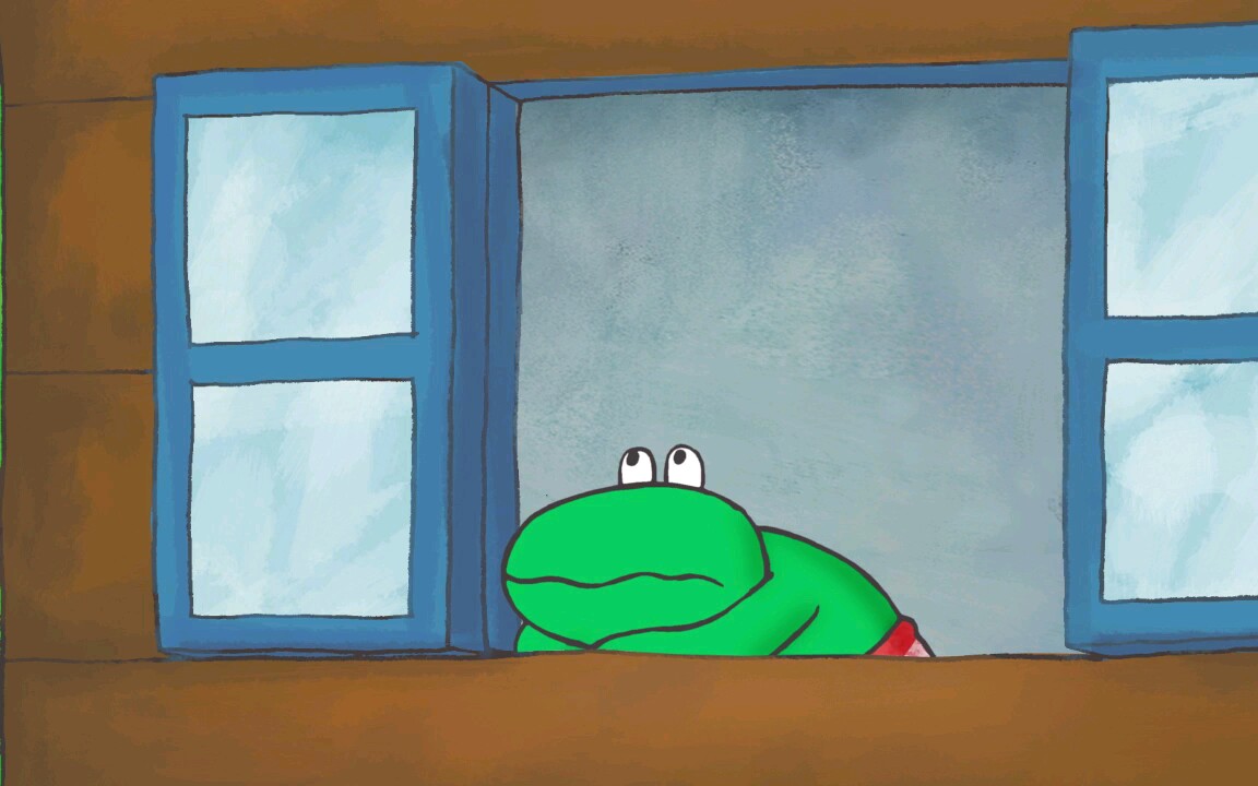 [图]frog is sad