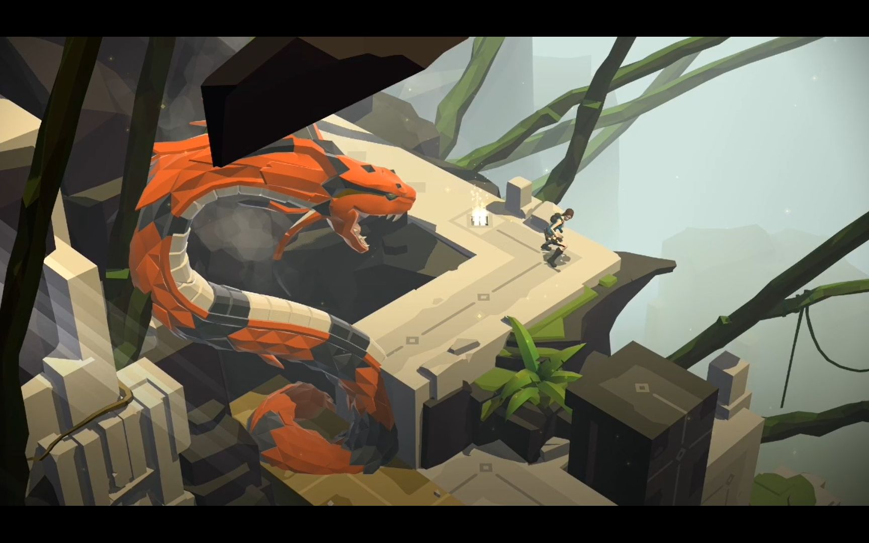 活动  古墓丽影小游戏劳拉go通关流程 第二关毒蛇迷宫