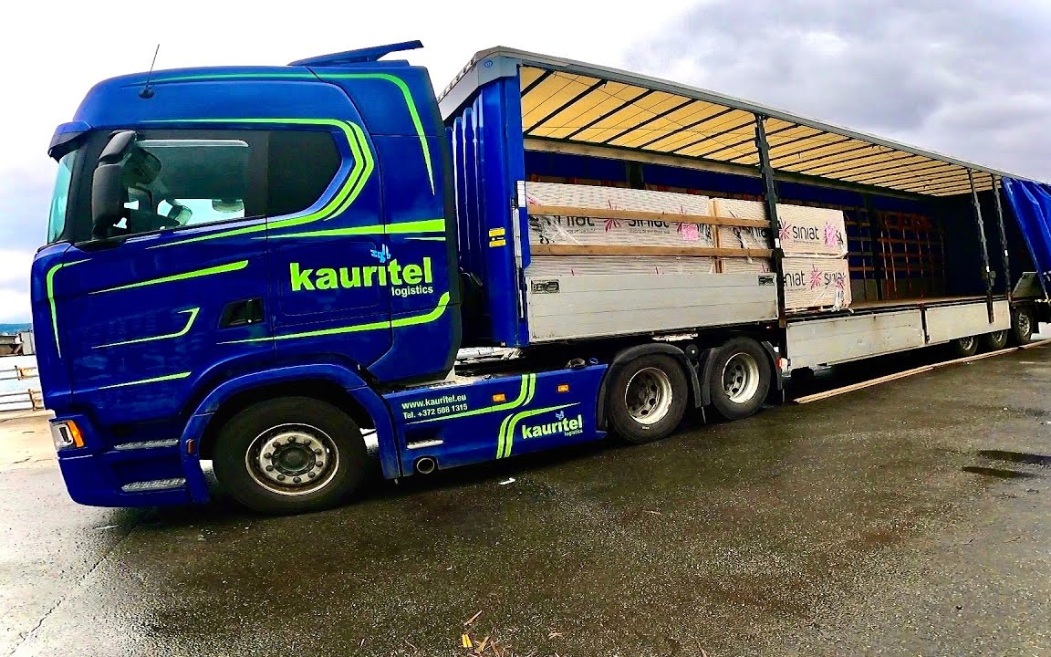 【第一视角】真实欧卡:驾驶斯堪尼亚s540在挪威特罗姆瑟市区送货