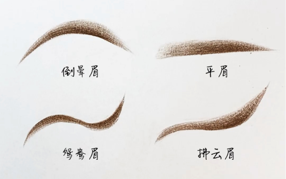 常见8种古风眉的化妆技巧,你喜欢哪款古风眉型?