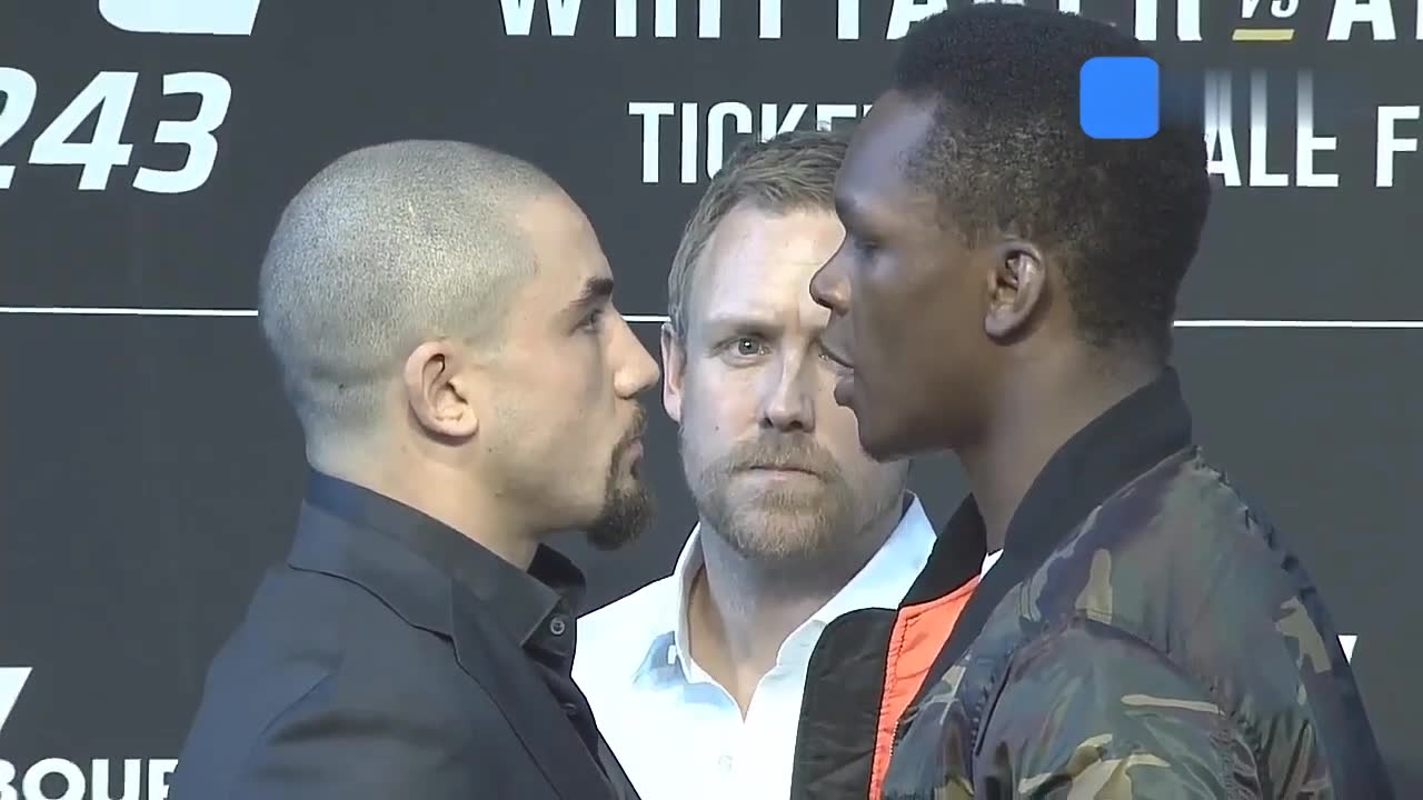 ufc243:五星vs黑龙对视_哔哩哔哩 (゜-゜)つロ 干杯~-bilibili