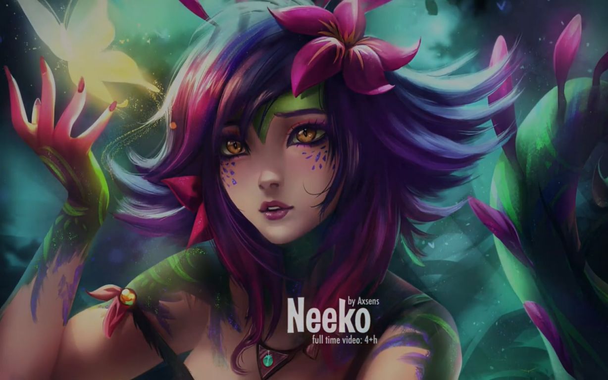 【涂鸦岛绘画过程】英雄联盟 妮蔻