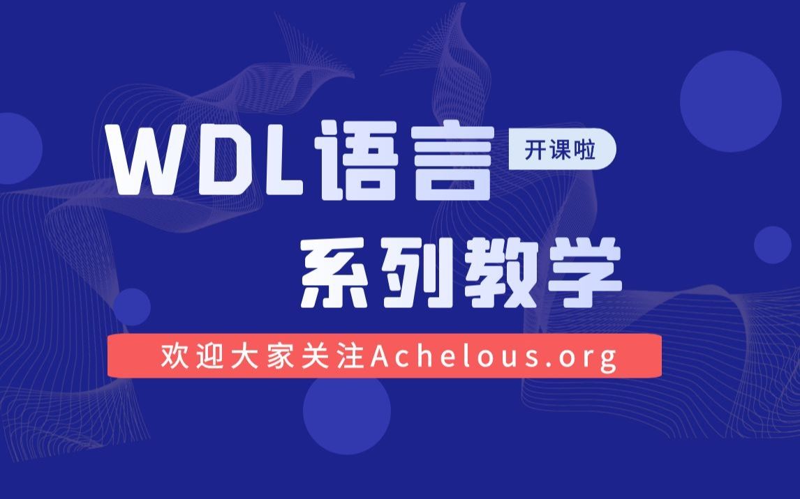 WDL语言介绍1概述哔哩哔哩bilibili