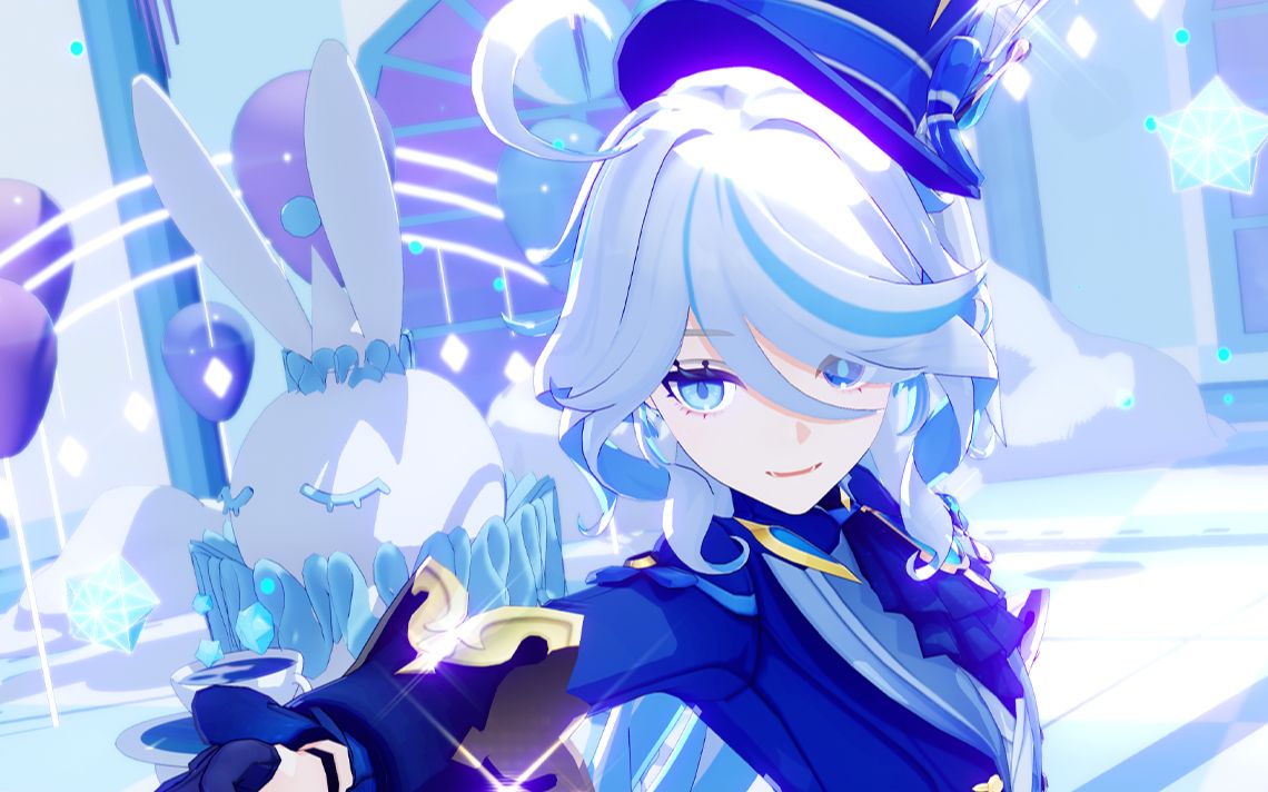 【mmd】芙宁娜/芙卡洛斯/芙芙/原神/4k-雪莉奈儿-芙卡洛斯(老婆老婆