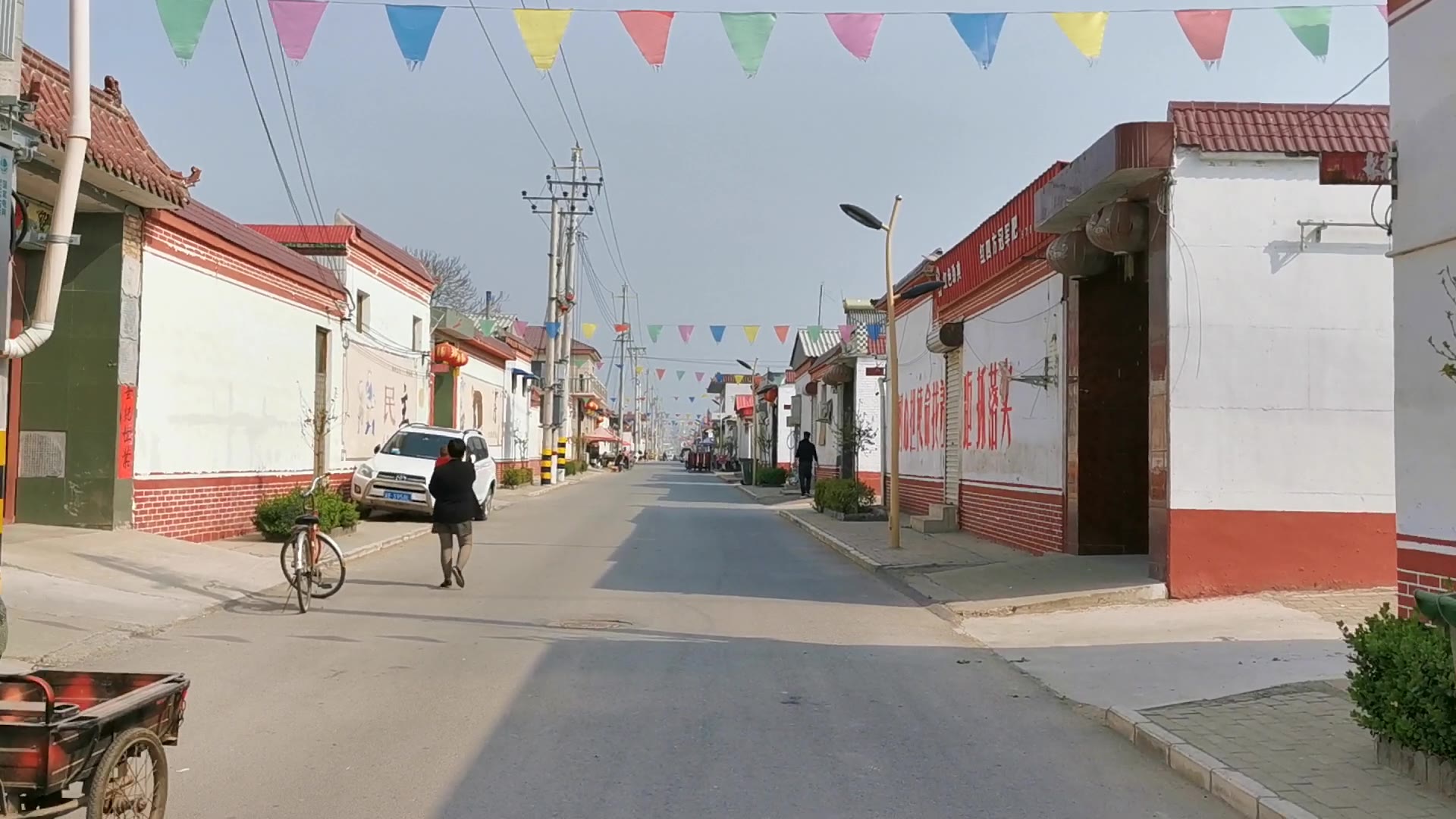 白木村街景 (宁晋县贾家口镇白木村:美丽乡村)2020-3-23