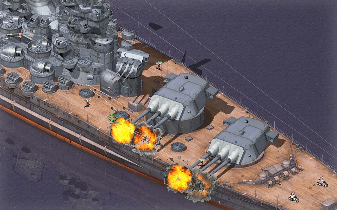 华夏号战列舰前往太平洋小岛尤里当场投降