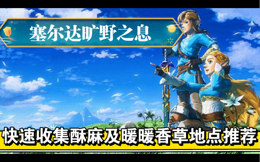 塞尔达旷野之息游戏中快速收集酥麻香草及暖暖香草相关地点推荐!单机游戏热门视频