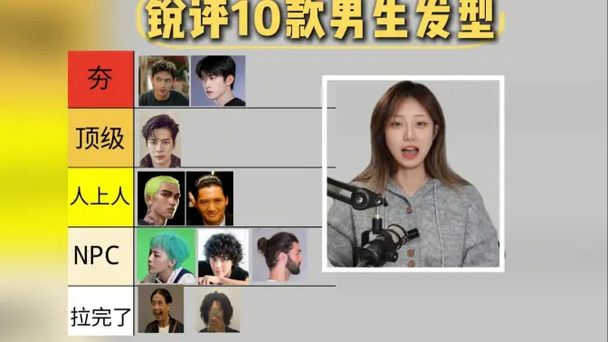 从夯到拉锐评——10款男生发型