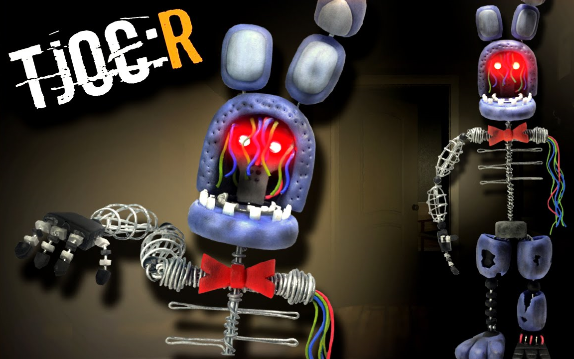 【fnaf tjoc:r】用软陶制作一只《创造的乐趣:重生》bonnie