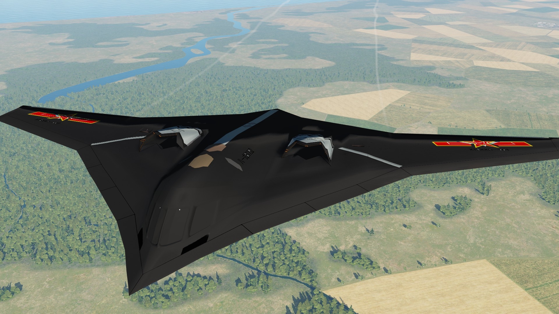 国产轰20隐身轰炸机,发射200枚导弹,击沉万吨核航母:作战模拟_哔哩