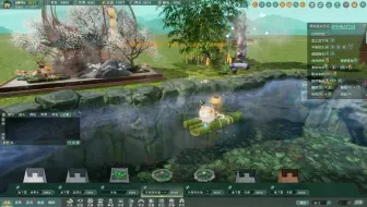 【剑网3家园】一看就会Ⅲ猫猫过河系列组件教程+明唐抱枕小造景～盘桩桩（附蓝图分享）
